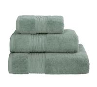 Luxury Bathroom 2 x Hand Towels, 2 x Bath Towels & 2 x Bath Sheet Bundle Set | Pack of 6 | Turkish Cotton Linen Blend 600GSM | Sage Green Colour | 50 x 90cm & 70 x 130cm & 90 x 150cm | Thick & Plush
