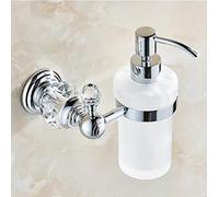 Luxury Bathroom Accessories Set - Stylish Brass Shower Shelf Silver Crystal Wall-Mounted Towel Bar Toilet Paper Holder & Brush Holder - Elegant Upgrade for Modern Bathroom Décor.