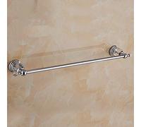 Luxury Bathroom Accessories Set - Stylish Brass Shower Shelf Silver Crystal Wall-Mounted Towel Bar Toilet Paper Holder & Brush Holder - Elegant Upgrade for Modern Bathroom Décor.
