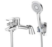 Luxury Bathroom Chrome Sink Bath Filler Tap Shower Mixer Taps With Hand Held Set