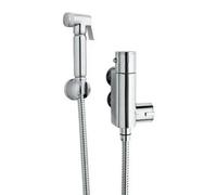 Luxury Bathroom Douche Bidet Toilet Thermostatic Valve Shower Spray Kit Chrome