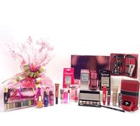 Luxury Beauty Blockbuster Gift Box, Gift Hamper, Mix Brands Make Up Lot, Perfume, Nails, Toe Nails, Manicure Tool Set, + Free Foundation + Free Crystal Ring,Luxury Gift Hamper For Her