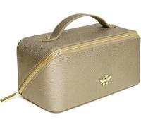 Luxury Beauty Case by Alice Wheeler London Train Case Vanity Toiletry Bag Make-Up Case for Ladies 3 Different Sizes ! (Bronze, Medium)