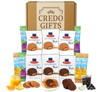 Luxury Biscuit Gift Set & Mini Squash Drink Mix - Stroopwafels, Chocolate & Caramel Mix with Apple Blackcurrant, Orange Pineapple, No Added Sugar Squash - Travel Treat Box, Squeeze Squash Drops
