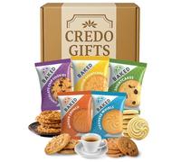 Luxury Biscuit Hamper Gift Set - Individually Wrapped Selection with Choc Chip, Ginger Crunch, Viennese Whirl, Lemon, Shortcake - Posh Treats,Gifts, Hampers Biscuits for Men, Women, Friends, Family