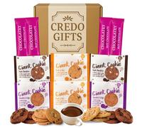 Luxury Biscuit Hamper Gift Set With Hot Chocolate - Assorted Giant Cookie Selection With Fruity, Choco Fudge & Triple Choc Treats Plus Hot Chocolate - Biscuits Gift Box For Sharing & Special Occasions