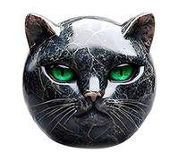 Luxury Black Cat Stone Sculpture - Elegant Home Décor & Gift-Ready Art Piece, Hand-Carved Crystal & Healing Stone, Cute Gemstone Decoration Gift for Cat Lovers Women & Men 1pcs