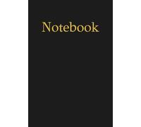 Luxury Black Notebook: Premium Matte Cover, Gold Foil Title | 6" x 9" Lined Journal for Writing, Notes and Business