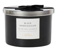 Luxury Black Pomegranate Scented Candle (3 Wick) - Blinque Bermont, Wellbeing Candle, Made with Essential Oils
