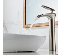 Luxury Black/White Crane Basin Tall Taps Modern Waterfull Faucet Bathroom Basin Faucets Hot Cold Water Sink Tapware Mixer
