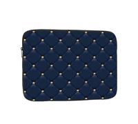 Luxury Blue Pattern Laptop Sleeve 17 Inch Shockproof Protective Notebook Case Travel Laptop Bag for Men Women