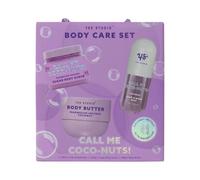 Luxury Body Care Set Trio - Body Butter, Body Scrub, Hair & Body Mist | Moisturiser Cruelty Free & Vegan | Set for Women and Girls (Coco-nuts)