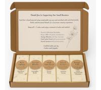 Luxury Botanical Soy Wax Melts Gift Set - 5 Premium Inspired by Designer Scents (Kreed Aventos, Savage Bloom, Oud Satin Mood, Rouge 540, Noir Opium) - 300g | 150+ Hr Burn Time | Hand-Poured in UK