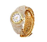 Luxury Bracelet Watchs for Women,Womens Bangle Watch,Ladies Quartz Watch - Bling Dress Watches with Crystal Rhinestones Diamonds (Golden)