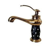Luxury Brass Kitchen & Bathroom Tap Single Handle Sink Mixer Faucet Hot & Cold Water Mixer Diamond Design Ideal for Kitchen and Lavatory Use