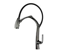 Luxury Brass piecegun Gray Faucet Intelligent Induction Magnetic Suction Pull-Out Design Cold & hot Sink Tap,Brushed d2,Brushed Grey1