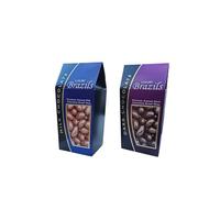 Luxury Brazils Premium Coated Milk and Dark Chocolate Brazil Nuts Gift Set, 2 Pack, 110g Each, Christmas Stocking Fillers| Gift For Women And Men