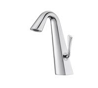 Luxury Brushed d Brass Bathroom Faucet Single Handle 1 Hole Dual Control Hot & Cold Modern Simple Design Chrome Basin Mixer Tap