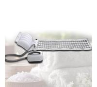 Luxury Bubble Bath Mat Tub Spa Massager Adjustable Air Bubble Settings Full Body Bath Spa Mat with Pillow and Remote Control