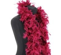 Luxury Burgundy Red Wine Feather Boa - 80g -180cm