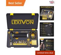LEXIVON Butane Torch Multi-Function Kit | Premium Self-Igniting Soldering Station with Adjustable Flame | Pro Grade 125-Watt Equivalent (LX-771)