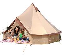 Luxury Canvas Yurt Tent with Stove Hole for Family Camping Waterproof 4 Season Teepee Tent for Outdoor Glamping in Beautiful Scenery Learned extensively
