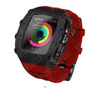 Luxury Carbon Fibre Case for Band Series 8 45mm 44mm Carbon Fiber Cover Silicone Band for IWatch Series 8 7 6 5 4 Accessories