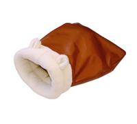 Luxury Cat Bag - Self Warming Cave Bed, Cat Sleeping Bag Nest | Luxury PU Leather Pet Bed Bag for Indoor Cats, Kittens and Puppies | Winter Travel, Quiet, Surrounded Self Warming Mat for Home