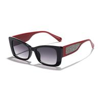 Luxury Cat Eye Sunglasses For Women for Female Glasses Vintage Big Frame Punk Sexy Ladies Sequin Shades (Black Gray,One Size)