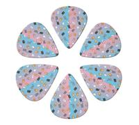Luxury Celluloid Guitar Picks 6 Pack Funny Kitten Cats, Thin, Medium, Heavy Gauges For Electric, Acoustic, Bass & Ukulele