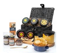 Luxury Cheese Hamper with Chutneys, Crackers and Crisps | 5 Artisan Cheese Truckles Gift Set | Delivered Chilled
