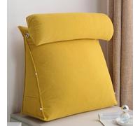 Luxury Chenille Velvet Ergonomic Pillow Set - Adjustable Wedge Lumbar & Neck Support Pillow for Reading in Bed, Back Pain Relief, Sofa, TV Watching, Spine A(Size:60*50*22cm/23.62*19.68*8.66in,Color:H)