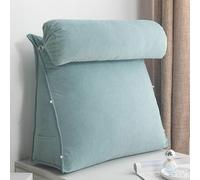 Luxury Chenille Velvet Ergonomic Pillow Set - Adjustable Wedge Lumbar & Neck Support Pillow for Reading in Bed, Back Pain Relief, Sofa, TV Watching, Spine A(Size:60*50*22cm/23.62*19.68*8.66in,Color:C)