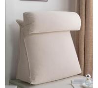 Luxury Chenille Velvet Ergonomic Pillow Set - Adjustable Wedge Lumbar & Neck Support Pillow for Reading in Bed, Back Pain Relief, Sofa, TV Watching, Spine A(Size:60*50*22cm/23.62*19.68*8.66in,Color:E)