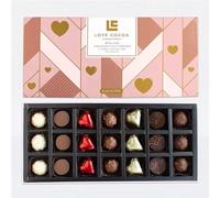 Luxury Chocolate Box Truffle Gift - Premium Chocolate Gift - With Love 21pc Selection Box, Sale - 240 g - Love Cocoa