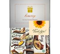 Luxury Chocolate Gift Box - Peanut Butter Chocolate Treat Assortment - Gift for Him or Her - Thank You Hamper (Thank You - Grey)