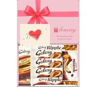 Luxury Chocolate Gift Box - Peanut Butter Chocolate Treat Assortment - Gift for Him or Her - Thank You Hamper (Love - Pink)