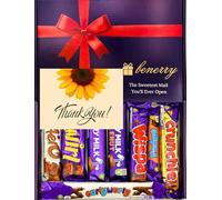 Luxury Chocolate Hamper - Assorted Dairy Milk Selection - Gift for Birthdays & Thank You & All Occasions - Premium Cocoa Treat Set (Thank You - Purple)