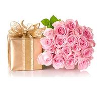 Luxury Chocolates & Fresh Pink Roses Hamper
