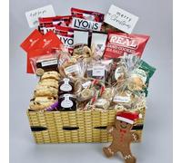 Luxury Christmas AFTERNOON TEA Gift Hamper - a fabulous selection of Fine Foods - Suitable for Vegetarian Diets Personalised