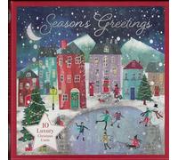 Luxury Christmas Cards with Winter Scene, Pack of 10, Season's Greetings