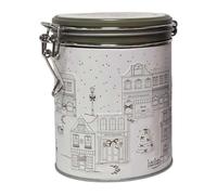 Luxury Christmas Pistachio Hot Chocolate Gift Tin | 165g Hot Chocolate Mix Flakes & Mini Marshmallows | Festive Street Design | Winter Cocoa Drink | Secret Santa & Hamper