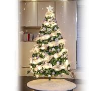 Luxury Christmas Tree, Artificial Christmas Tree With Ornaments, Full - Bodied For Festive Glamour(2.1m/7ft)