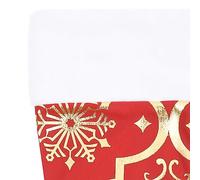 Luxury Christmas Tree Skirt with Snow Patterns, Soft and Warm Base for Christmas Tree, Comes with Matching Christmas Sock, Easy to Fold for Next Year 122 Cm Fabric