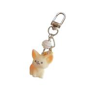 Luxury Coated Animal Keychain Safe Leather Craft Sturdy Design Portable for Outdoor Enthusiasts, フリーサイズ