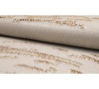Luxury Cocktail Two Tone Mermaid Fish Scale Sequin Fabric Material - Gold Ecru, 1Mtr - 140cm x 100cm