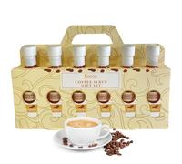 Luxury Coffee Syrup Gift Set - 6 Premium 75ml Flavoured Syrups Gift Box - Father’s Day Coffee Companion for Dad, Husband & Grandad - Hazelnut, Caramel, Vanilla, Mocha & More