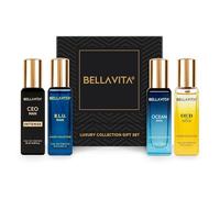 Luxury Collection Eau De Parfum Gift Set 4 x 20ml for Men with OUD GOLD, OCEAN, B.L.U & CEO Man Perfume|Long Lasting EDP Fragrance Scent