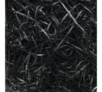 LUXURY COLOURED KRAFT SHREDDED PAPER-HAMPER PACKAGING GIFT BOX VOID FILLER (BLACK, 500 gram)