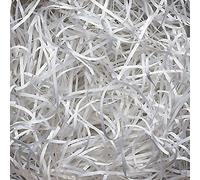 Luxury Coloured Kraft Shredded Paper-Hamper Packaging Gift Box Void Filler (White, 100 gram)